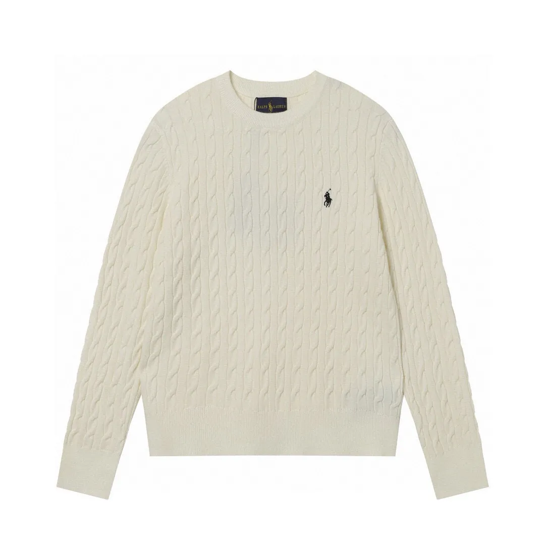 P186 Style No.: 601 -Ralph Lauren RL classic war horse logo embroidered pullover long-sleeved sweater on the chest -The item is made of custom-dyed and custom-spun yarn, purchased from the original version. A full set of customized accessories. Details determine success or failure. Heavy new autumn and winter product. High weight. Soft and delicate. The upper body effect is very nice. Loose fit. Women's model. -Color: white, gray, navy blue, red, khaki, blue, pink. -Sizes: S / M/ Ｌ S size 80-100 jins, M size 100-120 jins, Large size 120-135 jins